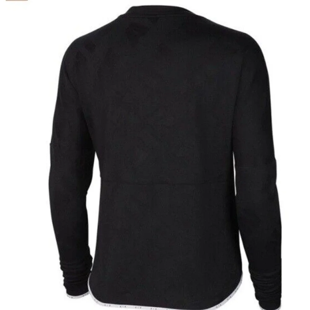 New Nike Dri-fit Women’s Functional Long Sleeve Crop Run Top Midlayer CJ1882-010